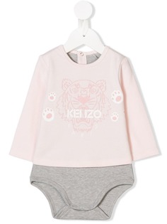 Kenzo Kids боди с принтом логотипа