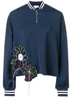 Mira Mikati куртка-бомбер с цветочной аппликацией