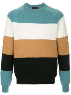 Caban полосатый свитер с круглым вырезом