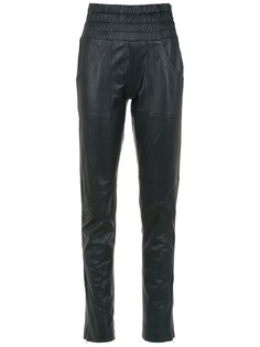 Clé leather elasticated pants