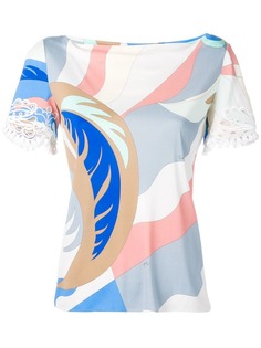 Emilio Pucci топ с графическим принтом