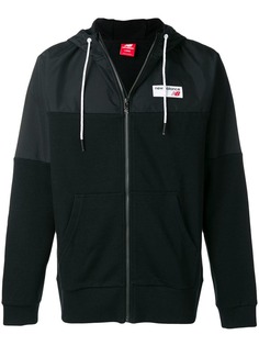 New Balance панельная толстовка с капюшоном и логотипом