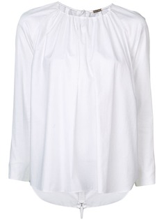 Adam Lippes расклешенная блузка с длинными рукавами