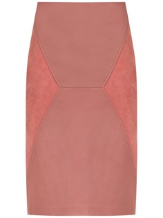 Clé leather pencil skirt