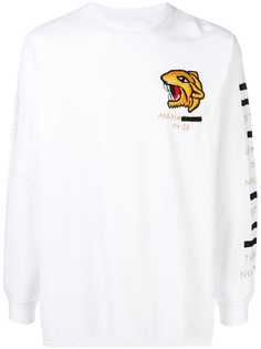 Maharishi футболка с вышивкой тигра