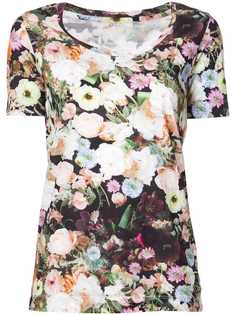 Adam Lippes футболка с цветочным принтом