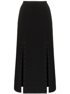 See By Chloé юбка миди с разрезами и заклепками