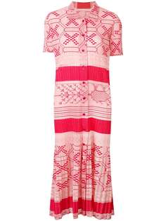 Issey Miyake Vintage плиссированное платье с геометрическим узором