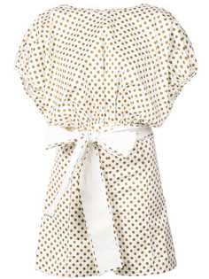 Silvia Tcherassi короткий комбинезон Olona с рисунком в горох