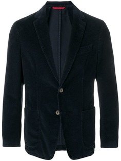 Fay однобортный вельветовый блейзер