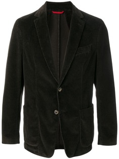 Fay однобортный вельветовый блейзер