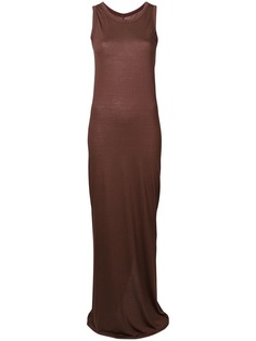 Rick Owens Lilies платье макси прямого кроя