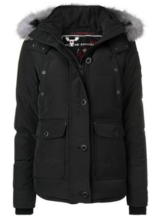 Moose Knuckles пуховик на молнии с меховой подкладкой