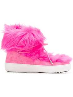 Moon Boot кроссовки Pulse Mid Premium Pop с отделкой искусственным мехом