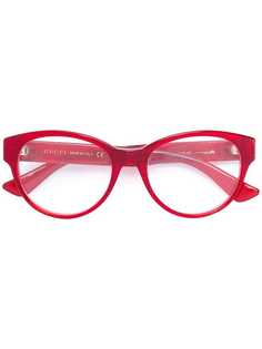 Gucci Eyewear прозрачные очки с блестками
