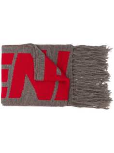 A-Cold-Wall* шарф вязки интарсия с бахромой