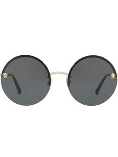 Versace Eyewear солнцезащитные очки Glam Medusa с зеркальными линзами