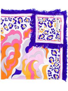 Emilio Pucci шарф с абстрактным цветочным принтом