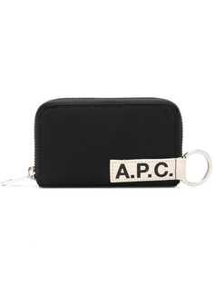 A.P.C. кошелек с брелком и логотипом