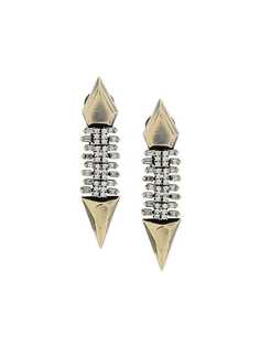 Iosselliani White Eclipse earrings