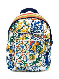 Dolce & Gabbana Kids рюкзак с плиточным принтом