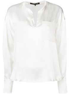 Luisa Cerano блузка-туника с накладным карманом