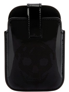 Alexander McQueen кожаный чехол с перфорированным черепом для Blackberry