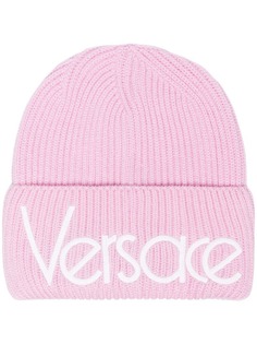 Versace шапка-бини с логотипом