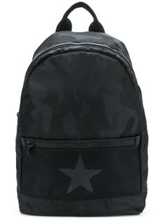 Hydrogen star trim logo strap backpack