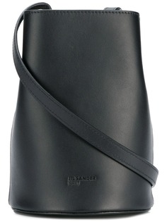 Jil Sander Navy сумка через плечо с тисненым логотипом спереди