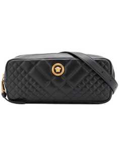 Versace стеганая сумка на пояс