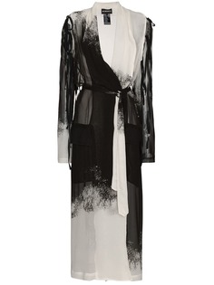 Ann Demeulemeester жакет с длинными рукавами с градиентным принтом