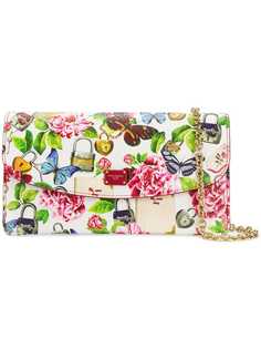 Dolce & Gabbana Secrets print wallet bag with removable pouches