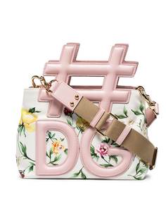 Dolce & Gabbana сумка на плечо с ручкой-хэштегом и цветочным принтом