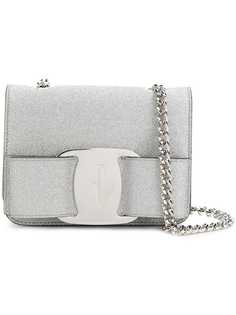 Salvatore Ferragamo Vara glittered shoulder bag