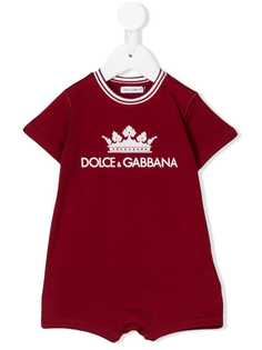 Dolce & Gabbana Kids комбинезон с принтом логотипа