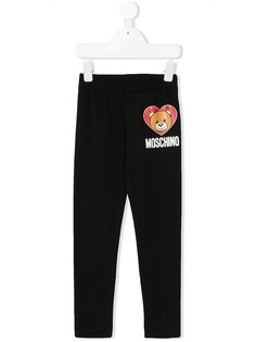 Moschino Kids леггинсы с логотипом Teddy