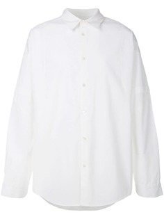 Helmut Lang рубашка с панельными рукавами