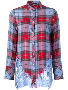 Ermanno Ermanno рубашка в клетку на пуговицах