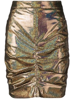 MSGM переливающаяся юбка со сборками