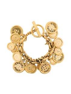 Chanel Vintage браслет с подвесками с логотипом