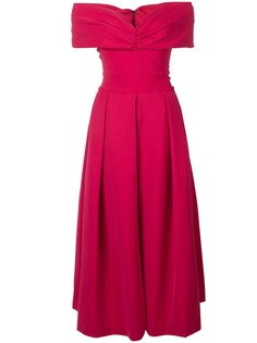 Preen By Thornton Bregazzi расклешенное платье со спущенными плечами