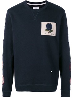 Kent & Curwen толстовка с заплатками с розами