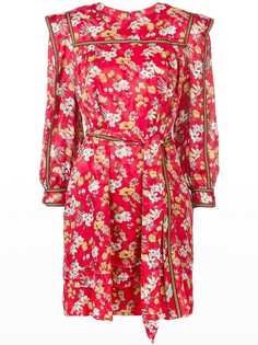 Derek Lam 10 Crosby платье с длинным рукавом и кружевными деталями