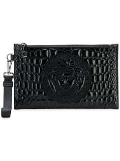 Versace клатч с тиснением Medusa