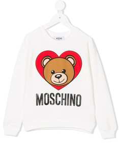 Moschino Kids толстовка с принтом медведя