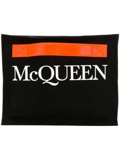 Alexander McQueen клатч с принтом логотипа