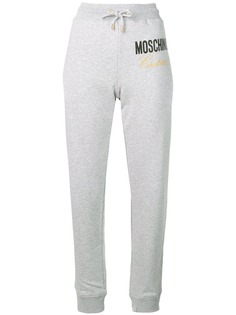 Moschino спортивные брюки с вышивкой