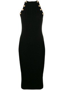 Balmain трикотажное платье миди