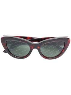 Balenciaga Eyewear солнцезащитные очки с диагональным принтом логотипа